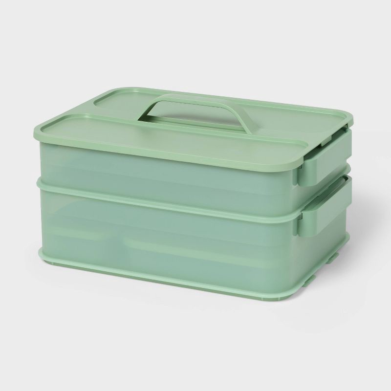 slide 1 of 4, 6pc Click in Place Large Toolbox Starter Kit Green - Brightroom™, 6 ct