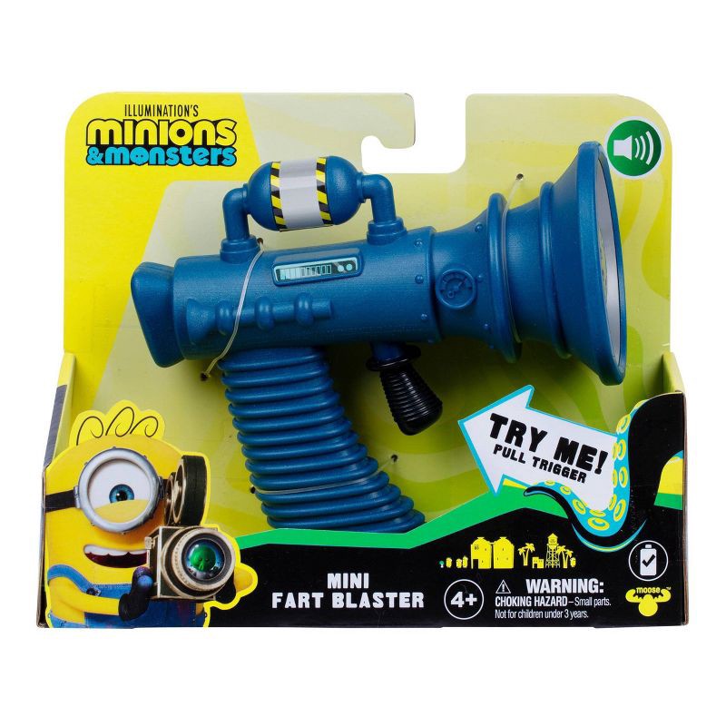 slide 1 of 8, Illumination's Minions & Monsters Mini Fart Blaster, 1 ct
