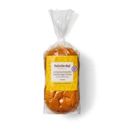 Sriracha Brioche Hamburger Buns - 7.05oz/4ct - Favorite Day™
