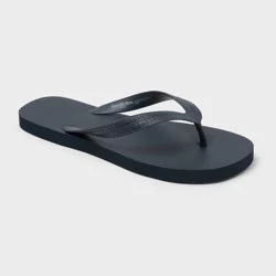Men's Brent Flip Flop Sandals - Goodfellow & Co™ Navy Blue S