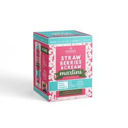 Wondry Cocktail Wines WONDRY Strawberries & Cream Martini Cocktail - 4pk/250ml