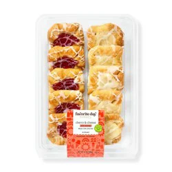 Cherry and Cheese Mini Danishes - 12oz/10ct - Favorite Day™