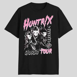 KPop Demon Hunters Men's K-Pop Demon Hunters Graphic T-Shirt - Black XL