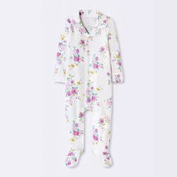 Baby Girls' Floral Mommy & Me Sleep N' Play - Cloud Island™ Ivory 6-9M