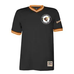 MLB Baltimore Orioles Men's TC Poly V-Neck Mesh Jersey - XL