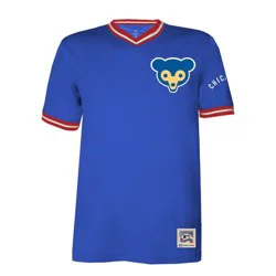 MLB Chicago Cubs Men's TC Poly V-Neck Mesh Jersey - M