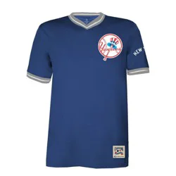 MLB New York Yankees Men's TC Poly V-Neck Mesh Jersey - XXL