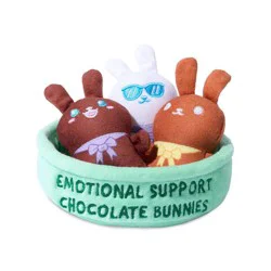 What Do You Meme? Emotional Support Minis Chocolate Bunnies Stuffed Animal