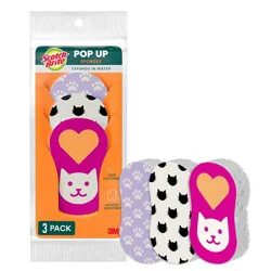 Scotch-Brite Cat Themed Pop-Up Sponges - 3pk: Cellulose, Cleaning Tools And Accessories