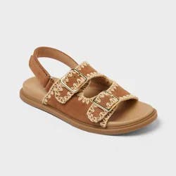 Kids' Casual Footbed Sandals - art class™ Cognac 2