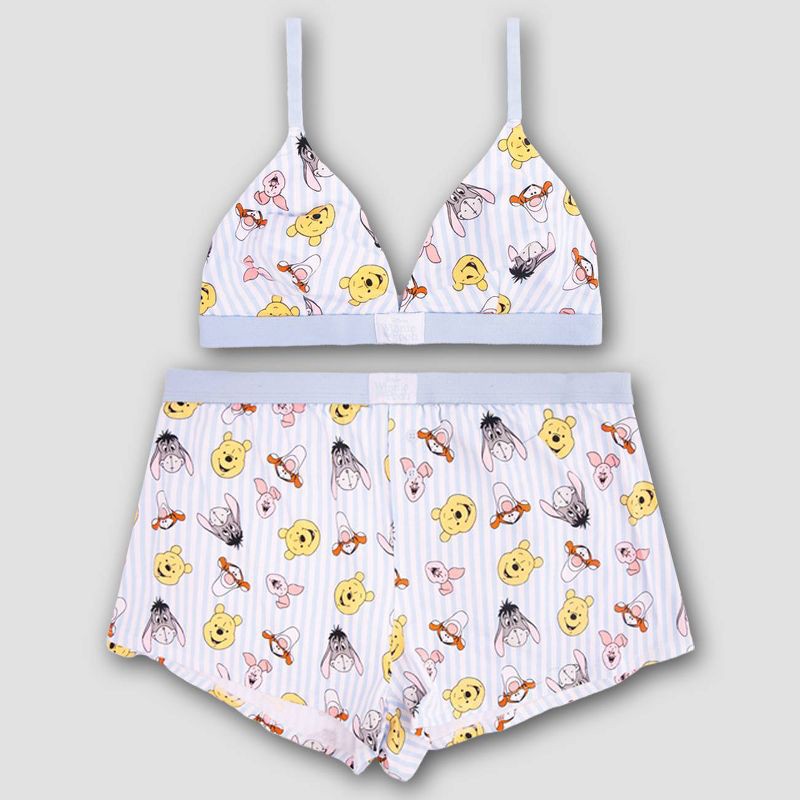 slide 1 of 5, Women's Winnie The Pooh Cami & Boxer Set - Multicolor L, 1 ct