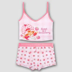 Women's Strawberry Shortcake Cami & Boxer Set - Multicolor L