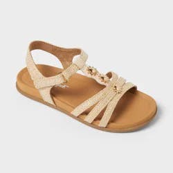 Toddler Casual Footbed Sandals - Cat & Jack™ Beige 6T