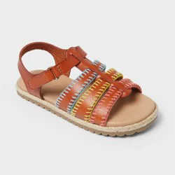 Toddler Girls' Fenna Casual Sandals - Cat & Jack™ Cognac 12T