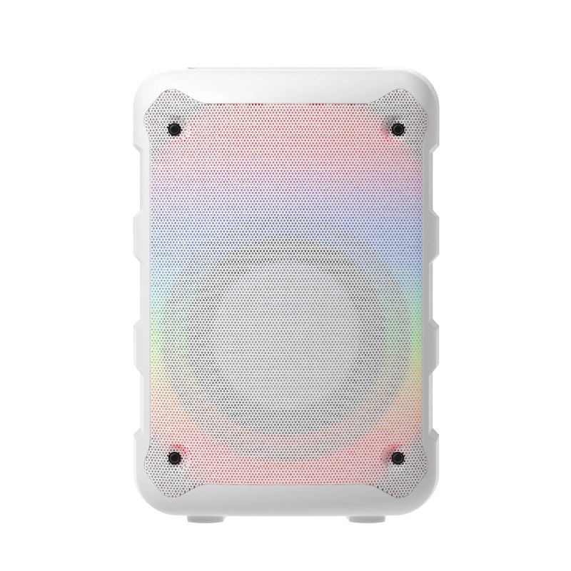 slide 1 of 4, GEMS Light Up Portable Party Speaker - White, 1 ct