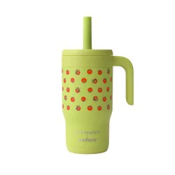Reduce x Vera Bradley 14oz Chiller Kids Spill Proof Stainless Steel Insulated Straw Tumbler Tiny Tomatoes
