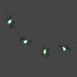 20ct LED Halloween Glittered Spiders Dewdrop Light String - Hyde and EEK! Boutique™