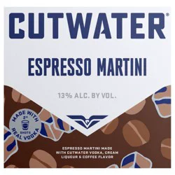 Cutwater Spirits Cutwater Espresso Martini Cocktail - 4pk/355ml Cans