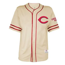 MLB Cincinnati Reds Men's Vintage Button Down Jersey - L