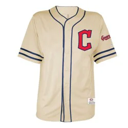 MLB Cleveland Guardians Men's Vintage Button Down Jersey - S