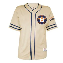 MLB Houston Astros Men's Vintage Button Down Jersey - XXL