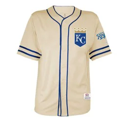 MLB Kansas City Royals Men's Vintage Button Down Jersey - S