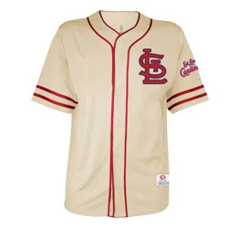 MLB St. Louis Cardinals Men's Vintage Button Down Jersey - XXL