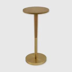 Distributed by Vendor Electroplated Drink Table Wood Finish