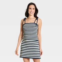 Women's Pullover Sweater Tank Top - Universal Thread™ Navy Blue XS