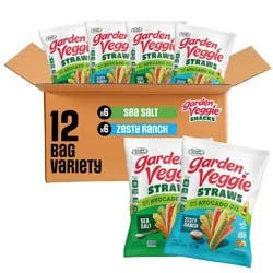 Sensible Portions Garden Veggie Sea Salt & Ranch Straws with Avocado Oil - 9oz/12ct