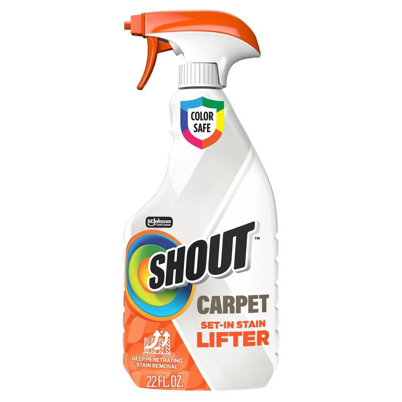slide 1 of 10, Shout Color Safe Set In Carpet Cleaner and Stain Remover Spray - 22 fl oz: Liquid Spray for Carpet, Eliminates Stains, 22 fl oz