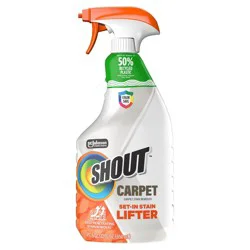 Shout Unscented Set In Stain Carpet Cleaners - 22oz: Liquid Spray for Carpet, Eliminates Stains