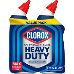Clorox Heavy Duty Toilet Bowl Cleaner - 24oz/2ct: Ammonia-Free, Fresh Scent, Multi-Surface, Plastic Bottle