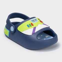 Toy Story Toddler Boys' Cosplay Comfort Slides - Navy Blue 6T