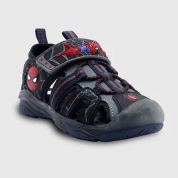 Toddler Boys' Spider-Man Camp Sandals - Black/Gray 7T