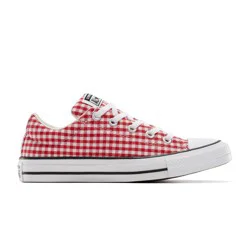 Converse Adult Chuck Taylor All Star Street Ox Low Top Sneakers - Red Gingham 4.5
