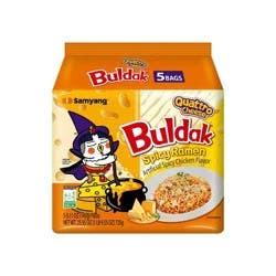 Samyang Buldak Quattro Cheese Spicy Chicken Ramen Noodles - 25.55oz/5ct
