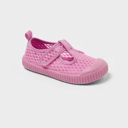 Toddler Girls' Poppy Hook and Loop Closure Mesh Sneakers - Cat & Jack™ Pink 6T