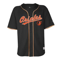 MLB Baltimore Orioles Men's Button Down Jersey - L