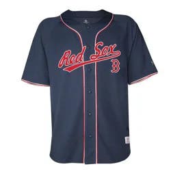 MLB Boston Red Sox Men's Button Down Jersey - L