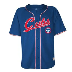 MLB Chicago Cubs Men's Button Down Jersey - XL