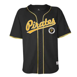 MLB Pittsburgh Pirates Men's Button Down Jersey - XL