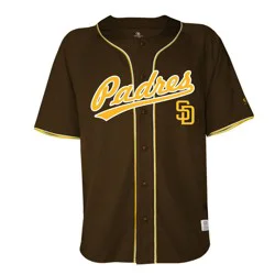 MLB San Diego Padres Men's Button Down Jersey - XL