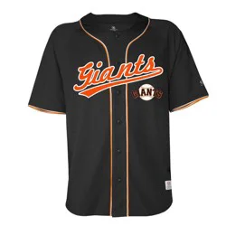 MLB San Francisco Giants Men's Button Down Jersey - XL