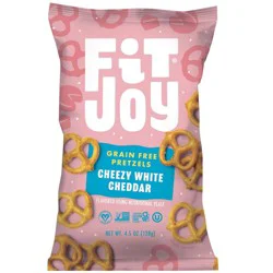 FitJoy Grain Free Cheezy White Cheddar Pretzel Twists - 4.5oz