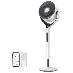 DREO Smart 9'' 3D Oscillating Portable Pedestal Fan with RGB Lights