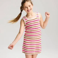 Girls' Texture Striped Sweater Skirt - Cat & Jack™ Brown XL