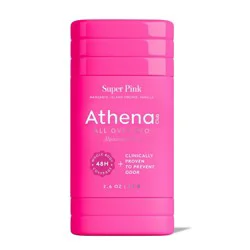 Athena Club All-Over Solid Deodorant - Super Pink - 2.6oz: Whole Body, Fresh Scent