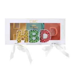 Cook With Color 2.16"x14.17" 'Happy Birthday' Word Gift Box Colored
