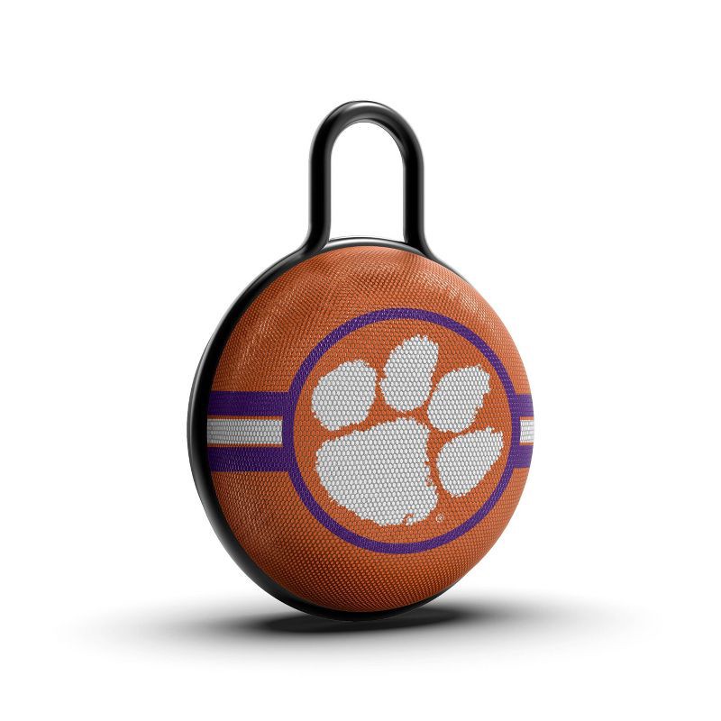 slide 1 of 3, NCAA Clemson Tigers Circle Clip Speaker, 1 ct
